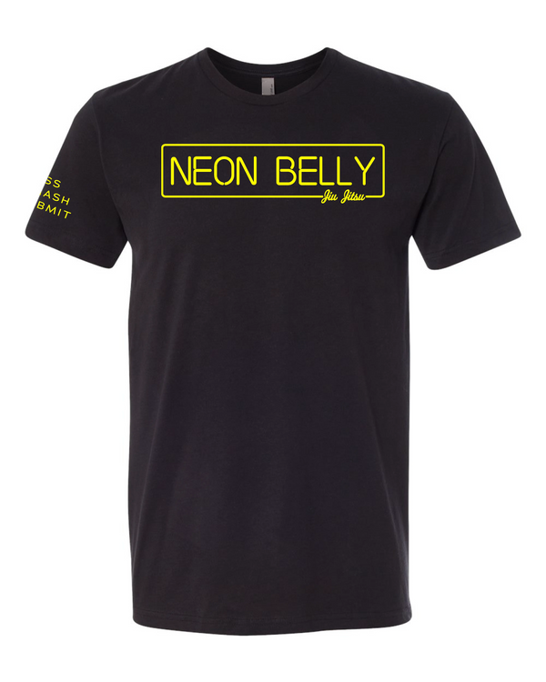 NEON BELLY (Knee on Belly) Jiu-Jitsu Shirt - BJJ Funny Meme Premium T-Shirt 