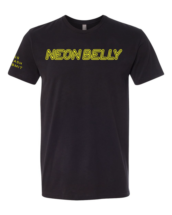 NEON BELLY V3 (Knee on Belly) Jiu-Jitsu Shirt - BJJ Funny Premium T-Shirt - 3Three Apparel LLC.