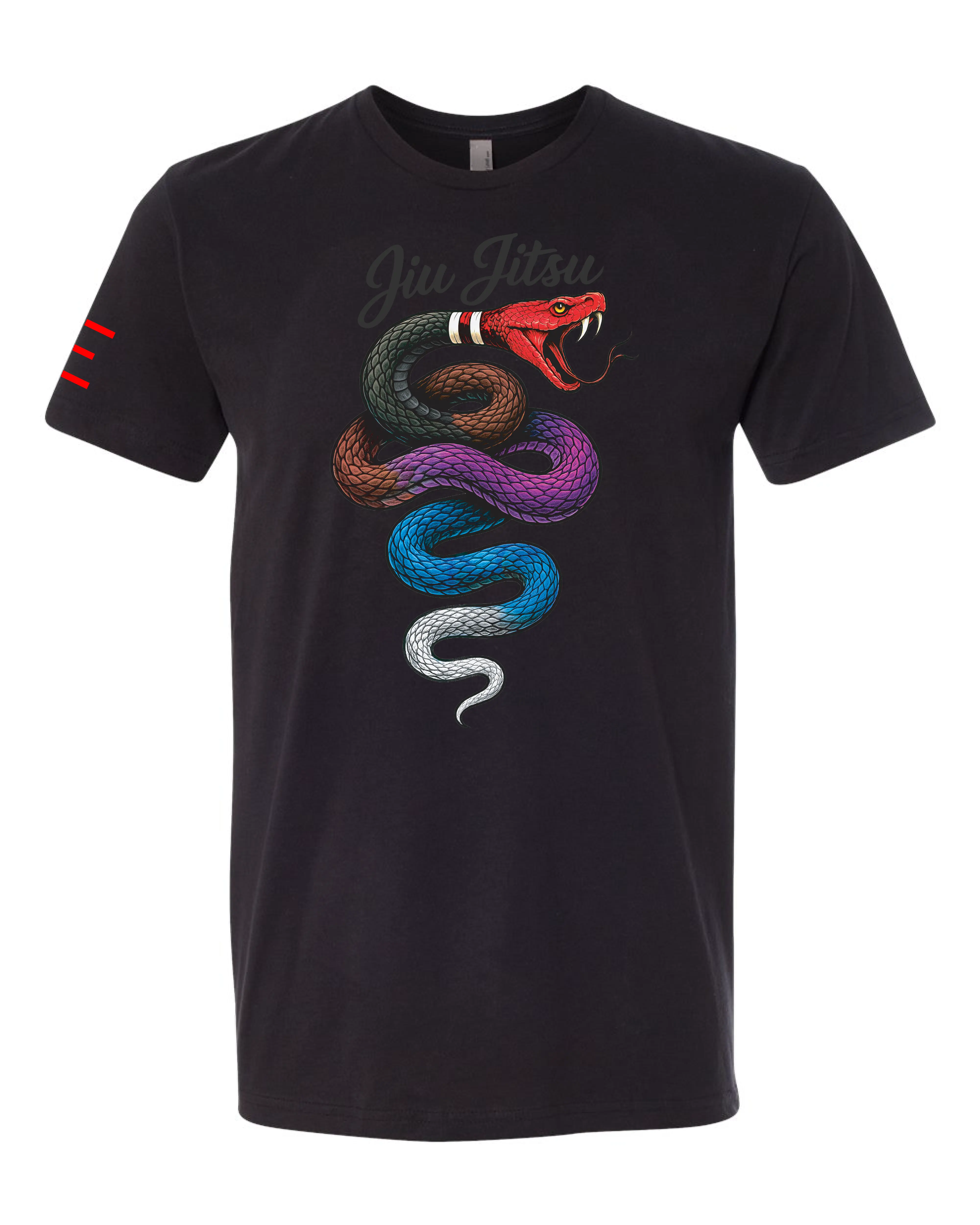 BJJ Belt Snake T-Shirt – Adult BJJ Premium T-shirt - 3Three Apparel ...