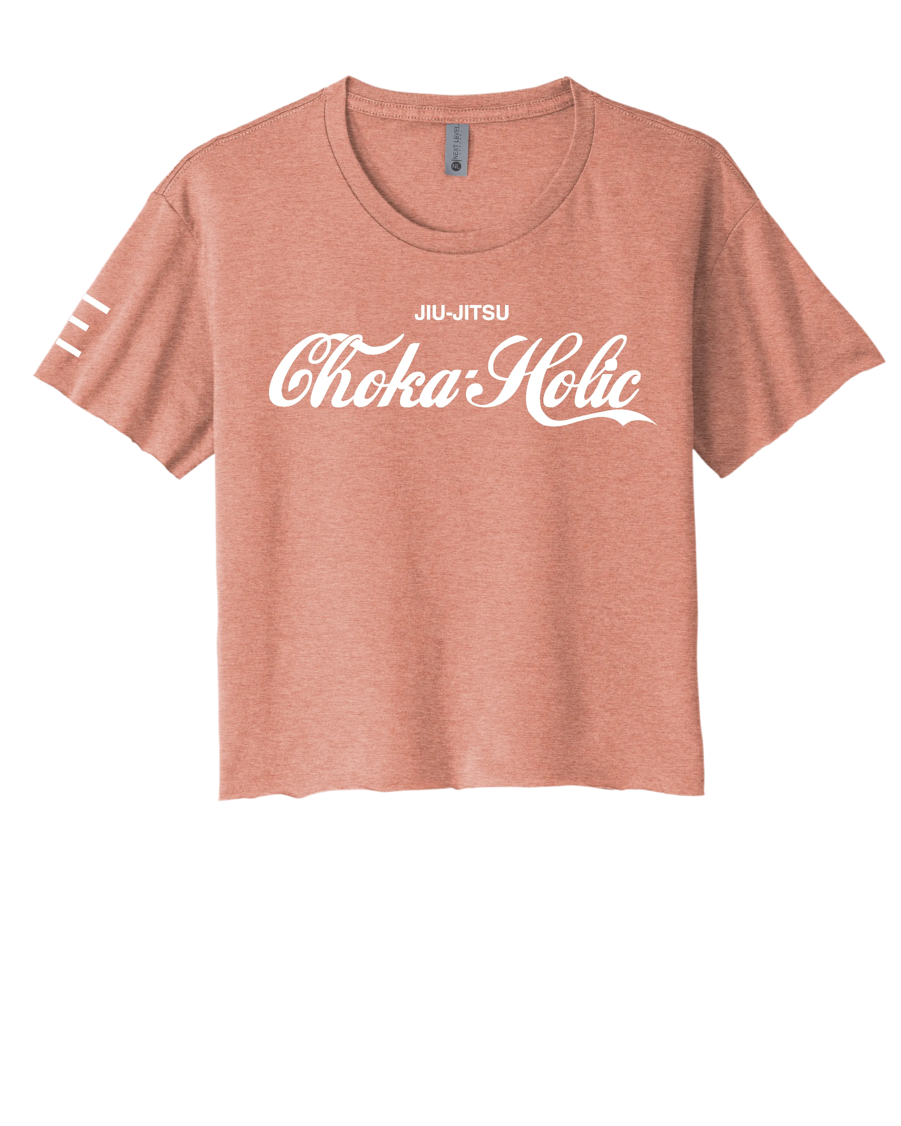 "Choka-Holic" Jiu-Jitsu Crop Top – Funny Women's BJJ Shirt - 3Three Apparel LLC.