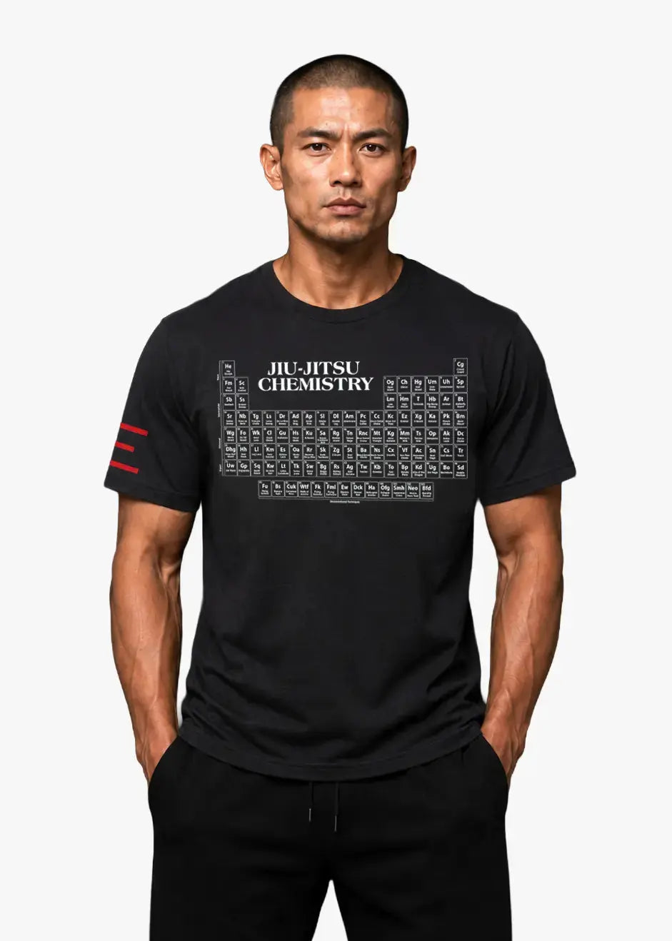 Jiu-Jitsu Chemistry Shirt - Periodic Table of Jiu-Jitsu BJJ Enthusiasts 