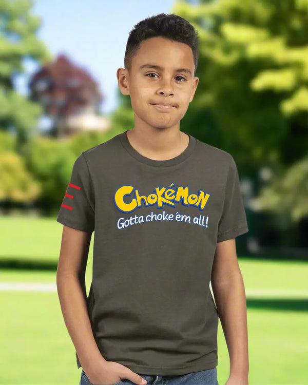 Youth - Chokémon Trainer - BJJ Tee - The Ultimate Jiu-Jitsu Collectible Parody - 3Three Apparel LLC.