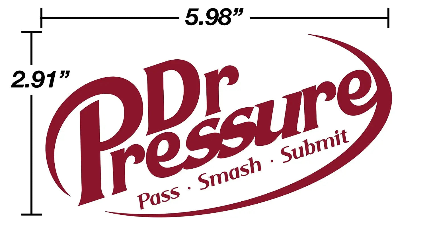 Dr. Pressure Jiu Jitsu Sticker | Pass Smash Submit