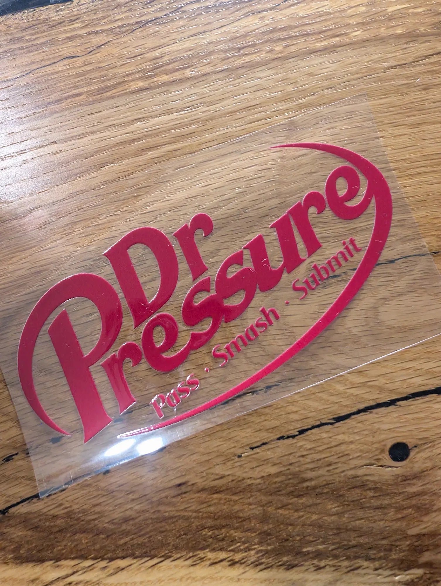 Dr. Pressure Jiu Jitsu Sticker | Pass Smash Submit