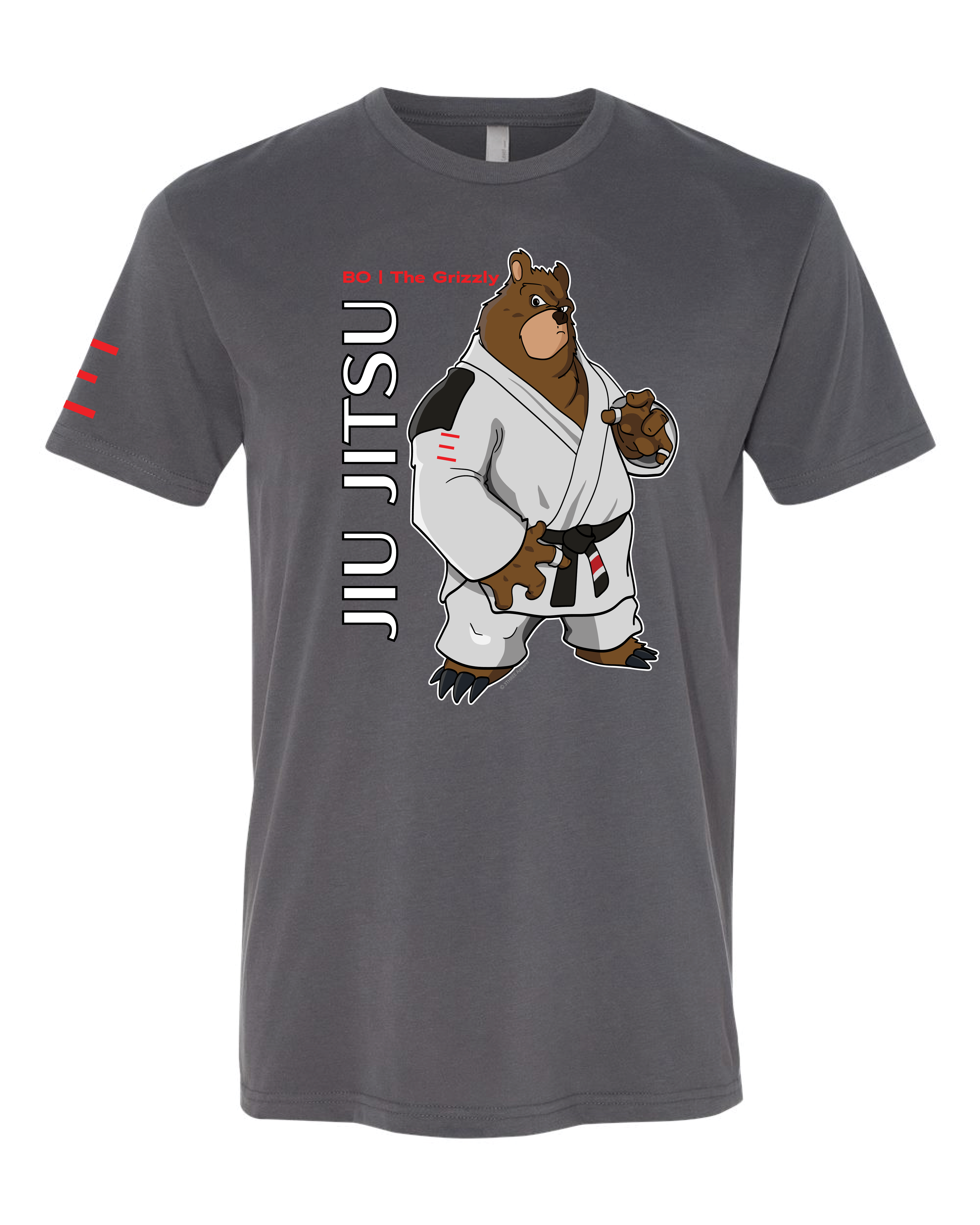 Bo the Tenacious Grizzly – Adult BJJ Premium T-shirt