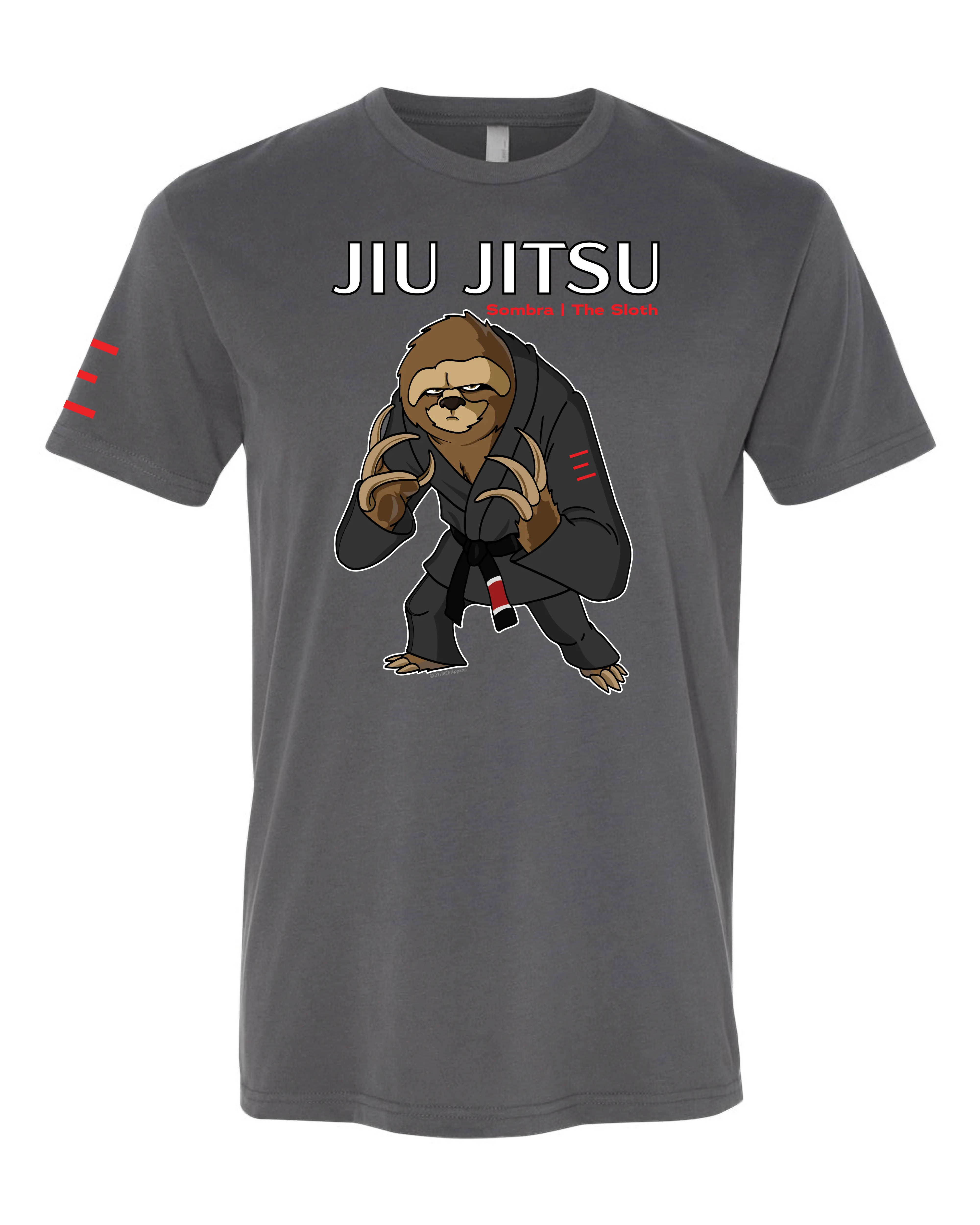 Sombra the Methodical Sloth – Adult BJJ Premium T-shirt 