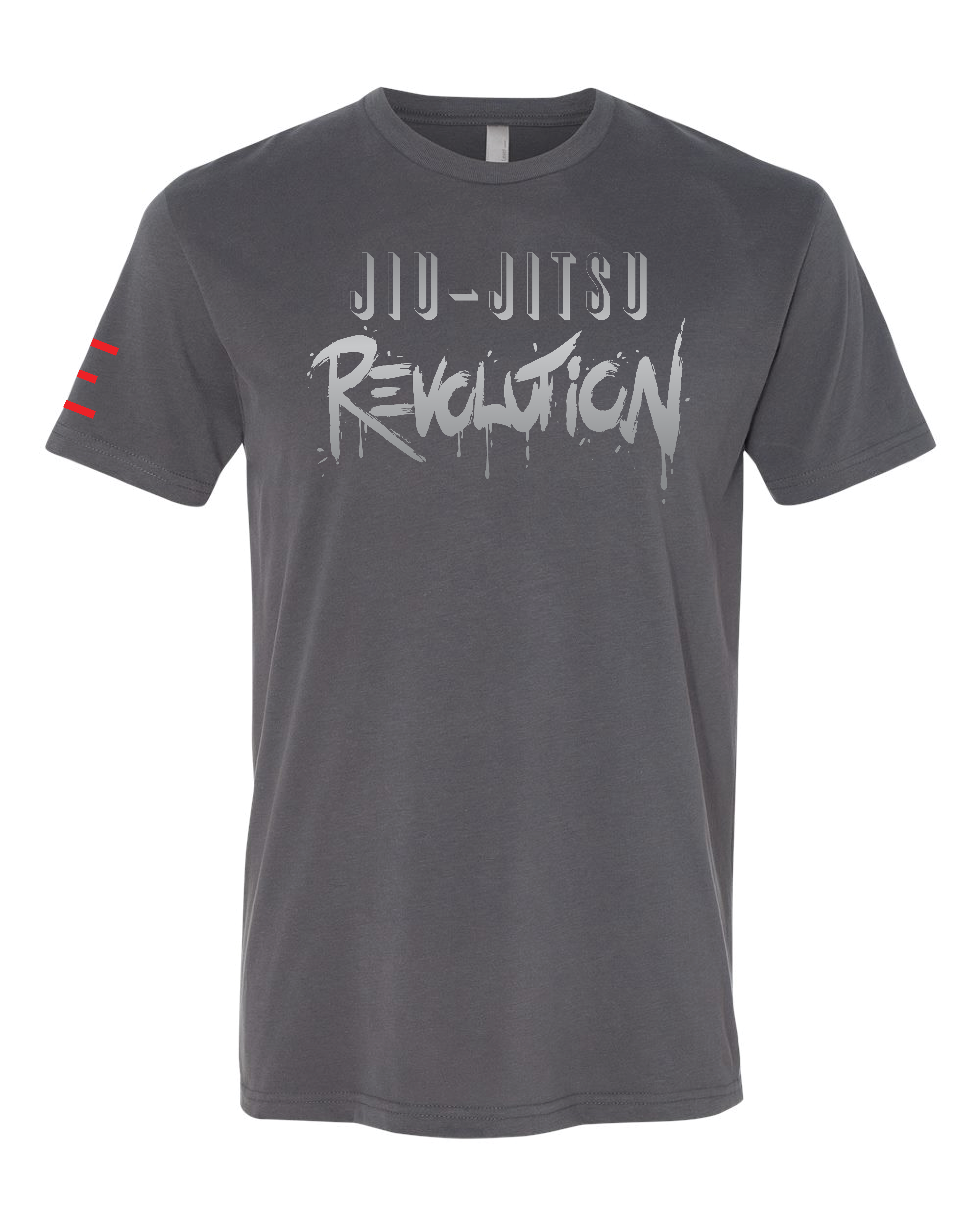 Jiu-Jitsu Revolution T-Shirt – Matte Silver Print, Ultra-Soft & Lightweight
