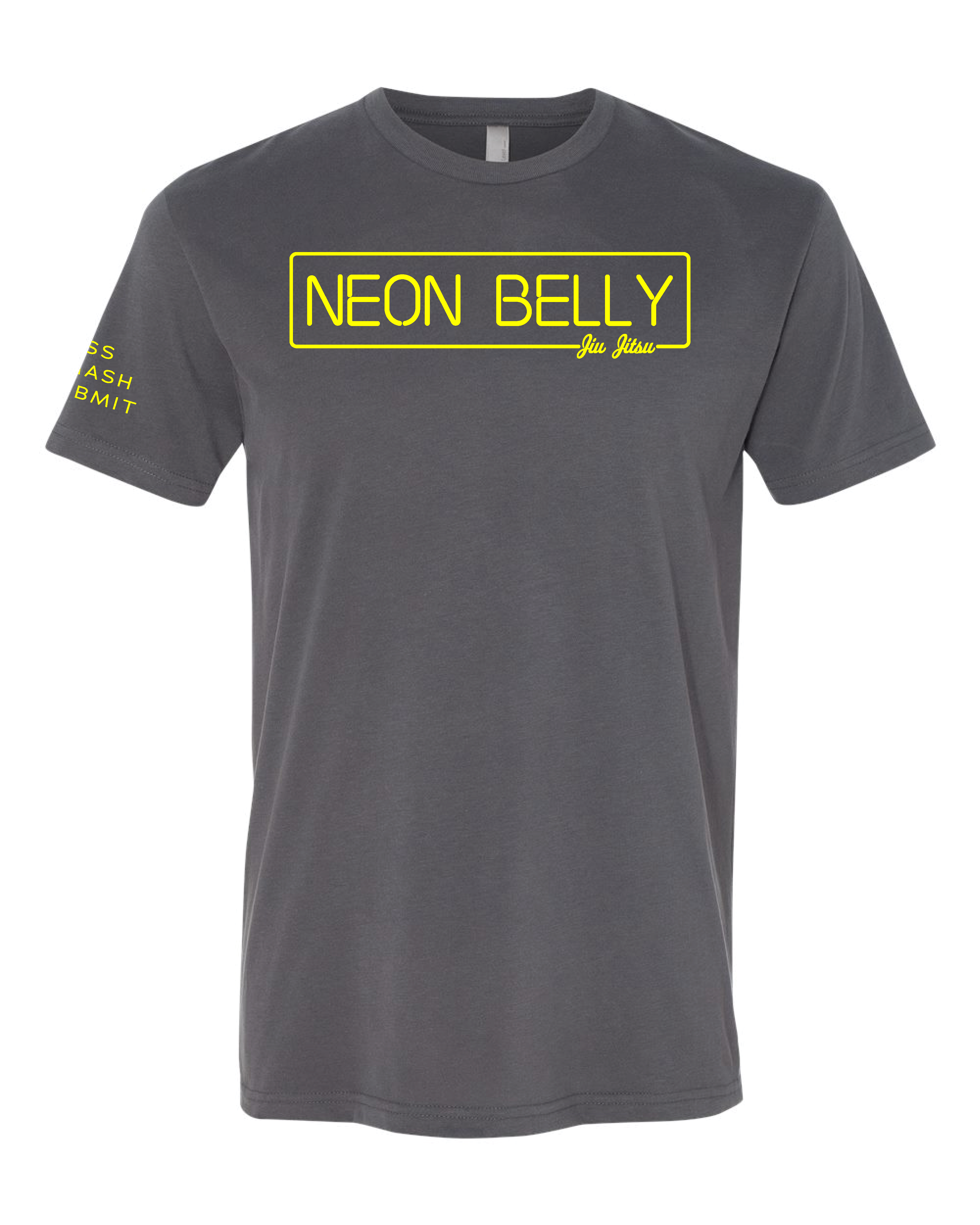 NEON BELLY (Knee on Belly) Jiu-Jitsu Shirt - BJJ Funny Meme Premium T-Shirt 