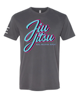 Roll Recover Repeat Jiu-Jitsu T-Shirt – Retro 80s Miami Style BJJ Shirt