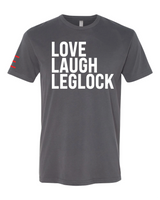 Love, Laugh, Leglock - BJJ Funny Meme Premium T-Shirt
