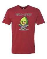 Frui-Jitsu Avocado Wearing a Gi Cartoon Shirt - Funny Cute Avocado