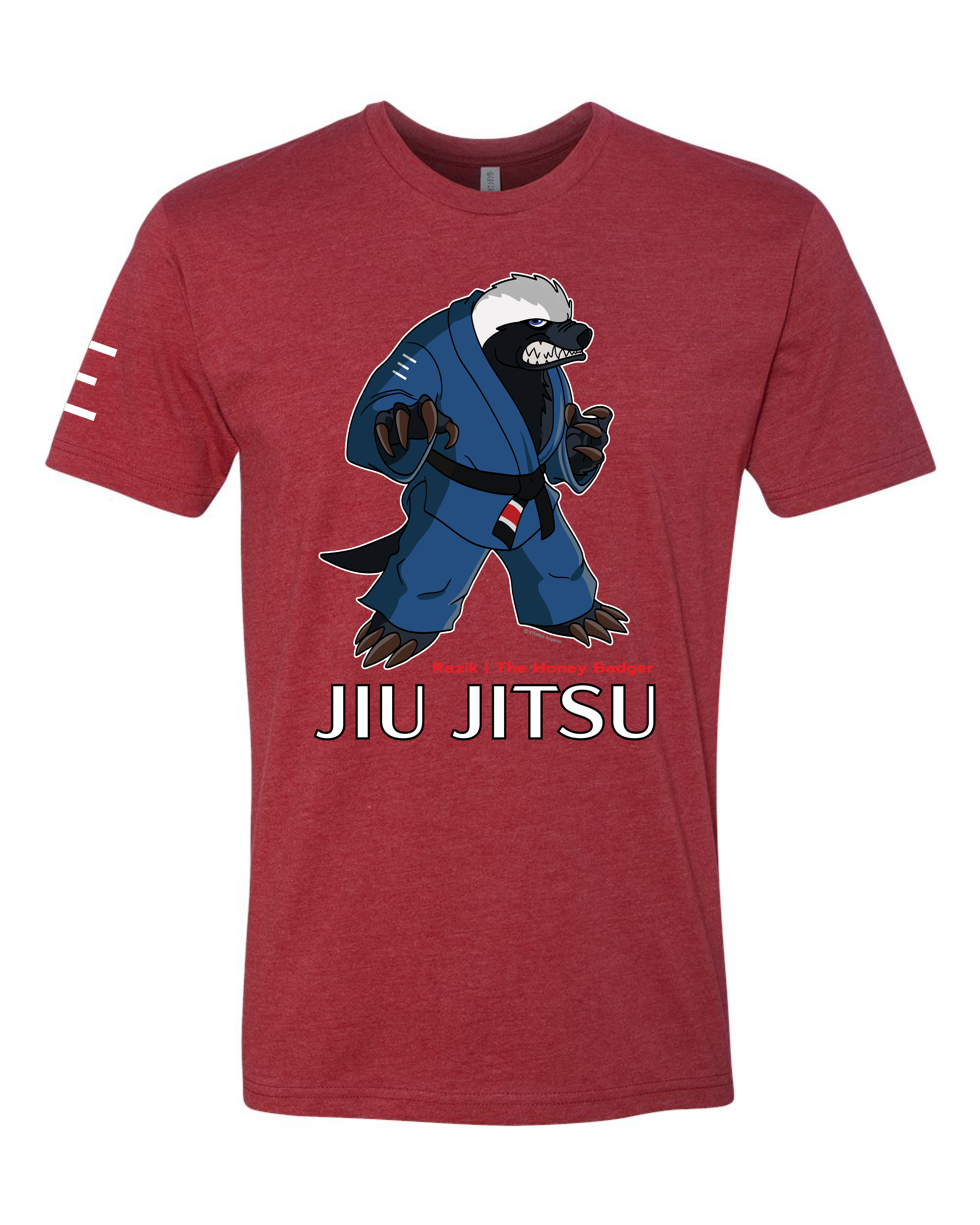 Razik the Fearless Honey Badger – Adult BJJ Premium T-shirt