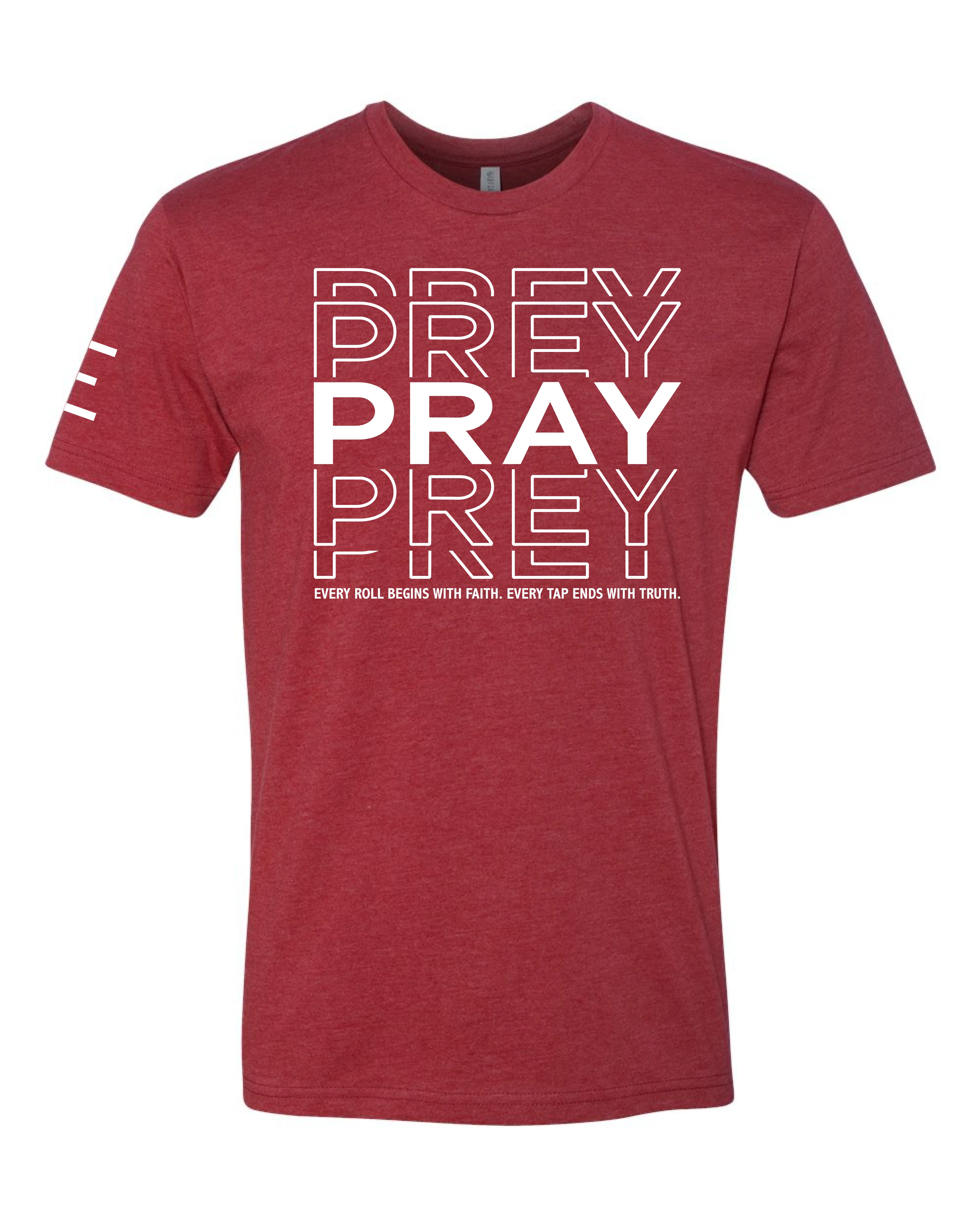 Pray vs Prey Jiu-Jitsu T-Shirt – Faith and Fight BJJ Grappling Shirt 