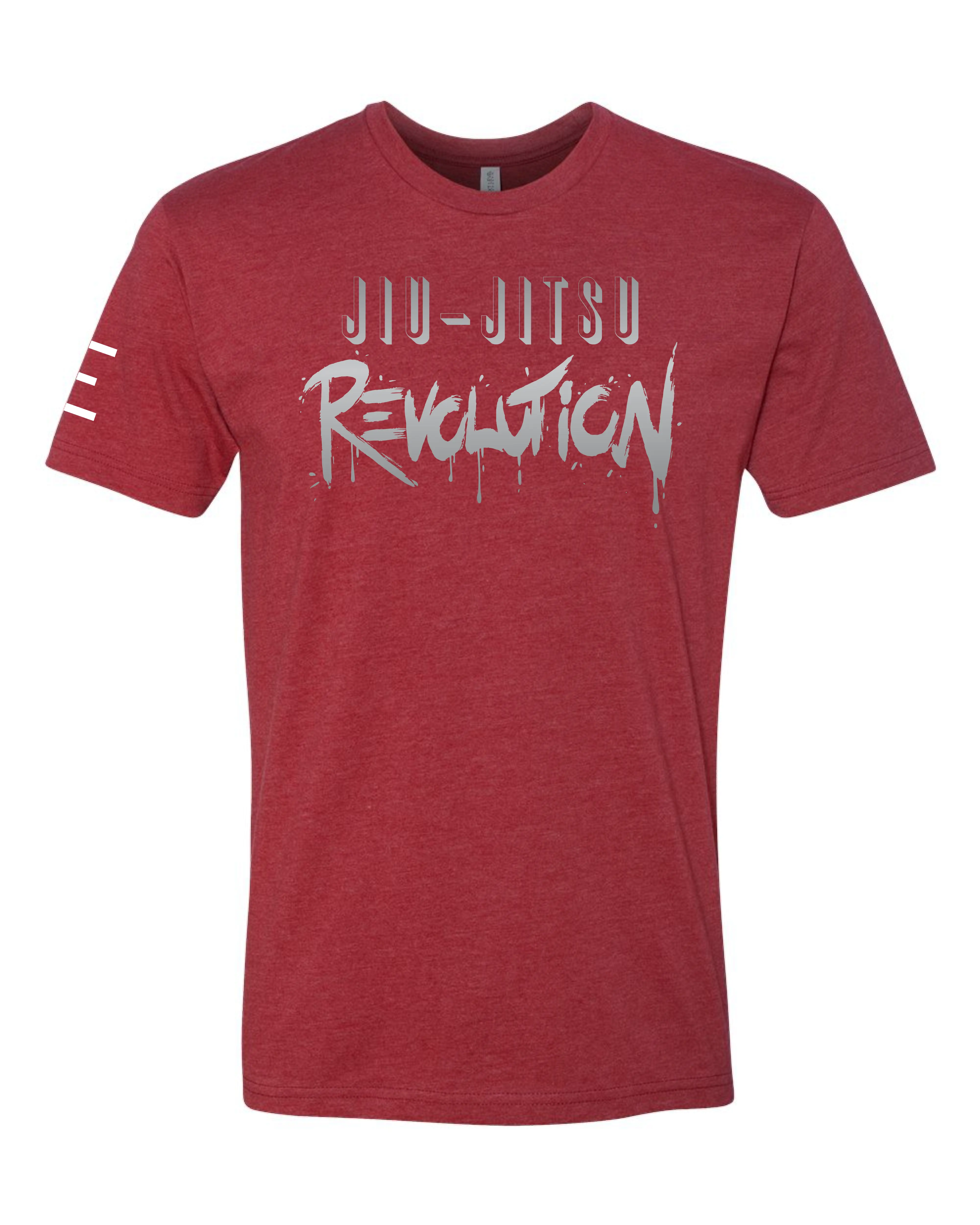 Jiu-Jitsu Revolution T-Shirt – Matte Silver Print, Ultra-Soft & Lightweight - 3Three Apparel LLC.