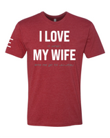 "I LOVE MY WIFE" Hidden Message Jiu-Jitsu Funny T-Shirt