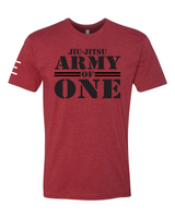 Jiu-Jitsu Army of One - Tough Mind, Spirit, and Will. Your Journey is only Yours - Premium T-Shirt - JiuJitsu