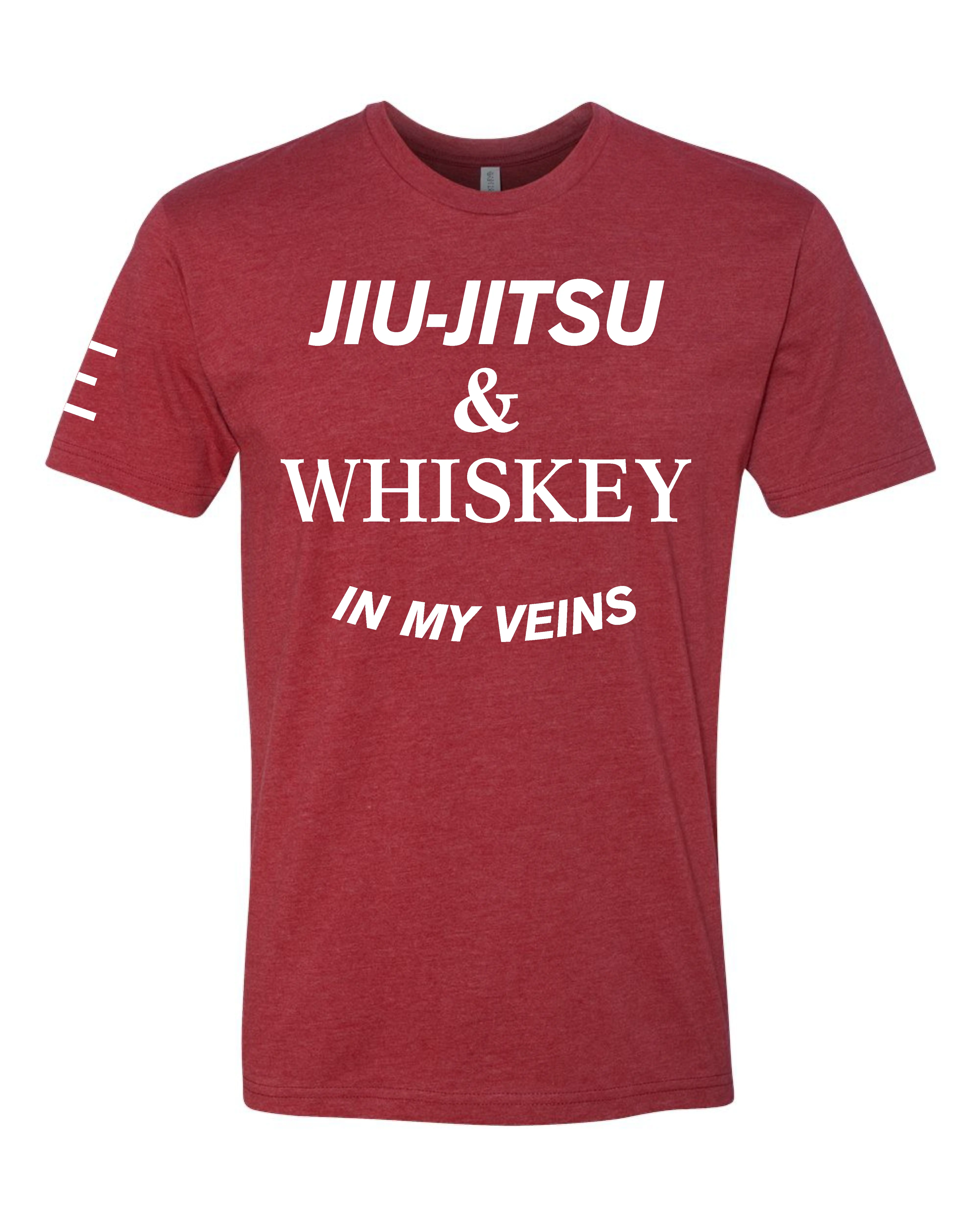 Jiu-Jitsu & Whiskey in My Veins - BJJ Funny Meme Premium T-Shirt - 3Three Apparel LLC.