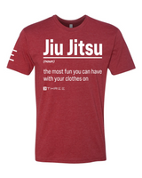 Jiu Jitsu: The Most Fun You Can Have With Your Clothes On Funny T-Shirt by 3Three Apparel