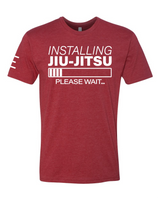 Installing Jiu-Jitsu Status Bar Please Wait - BJJ Funny Meme Premium T-Shirt