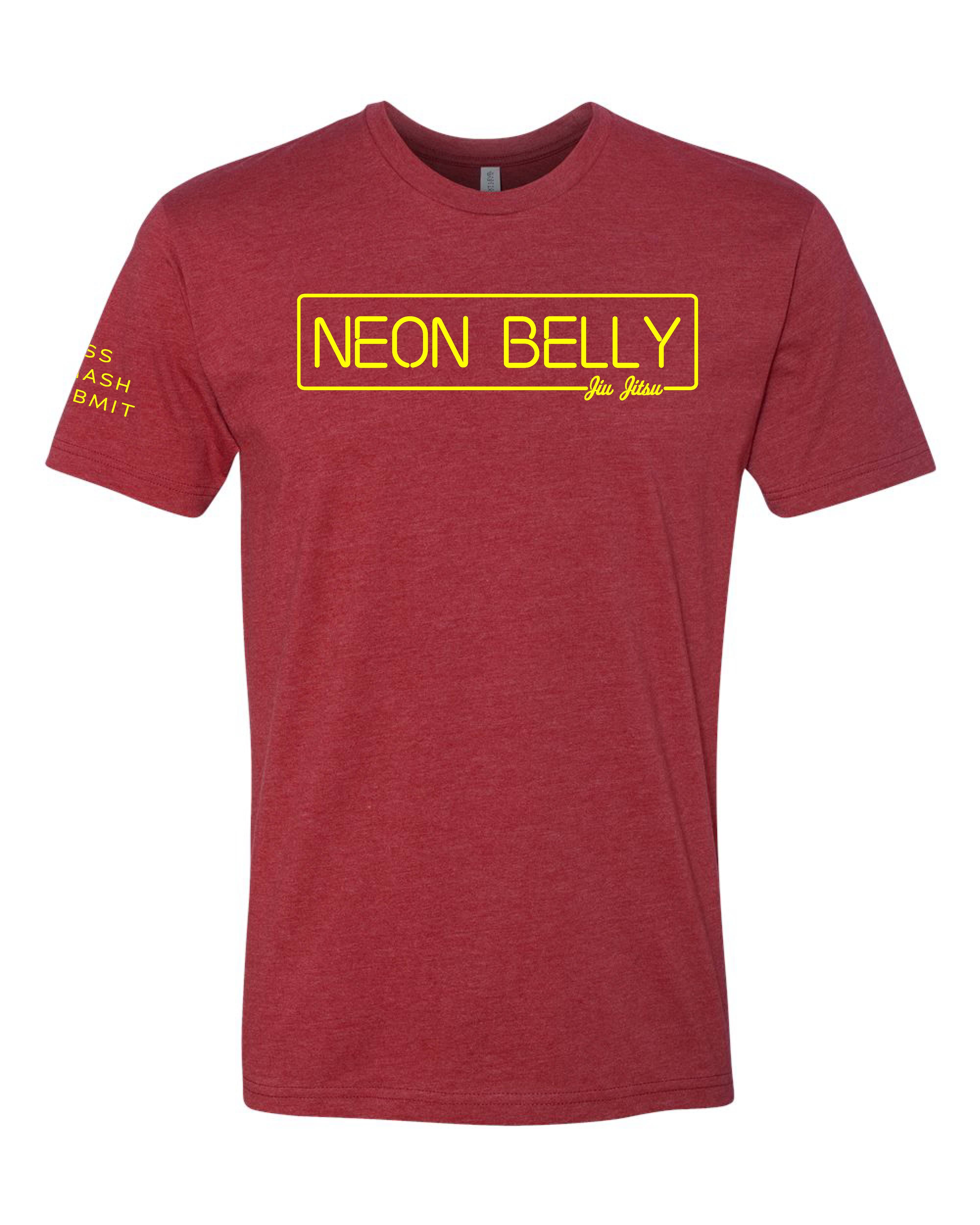 NEON BELLY (Knee on Belly) Jiu-Jitsu Shirt - BJJ Funny Meme Premium T-Shirt 