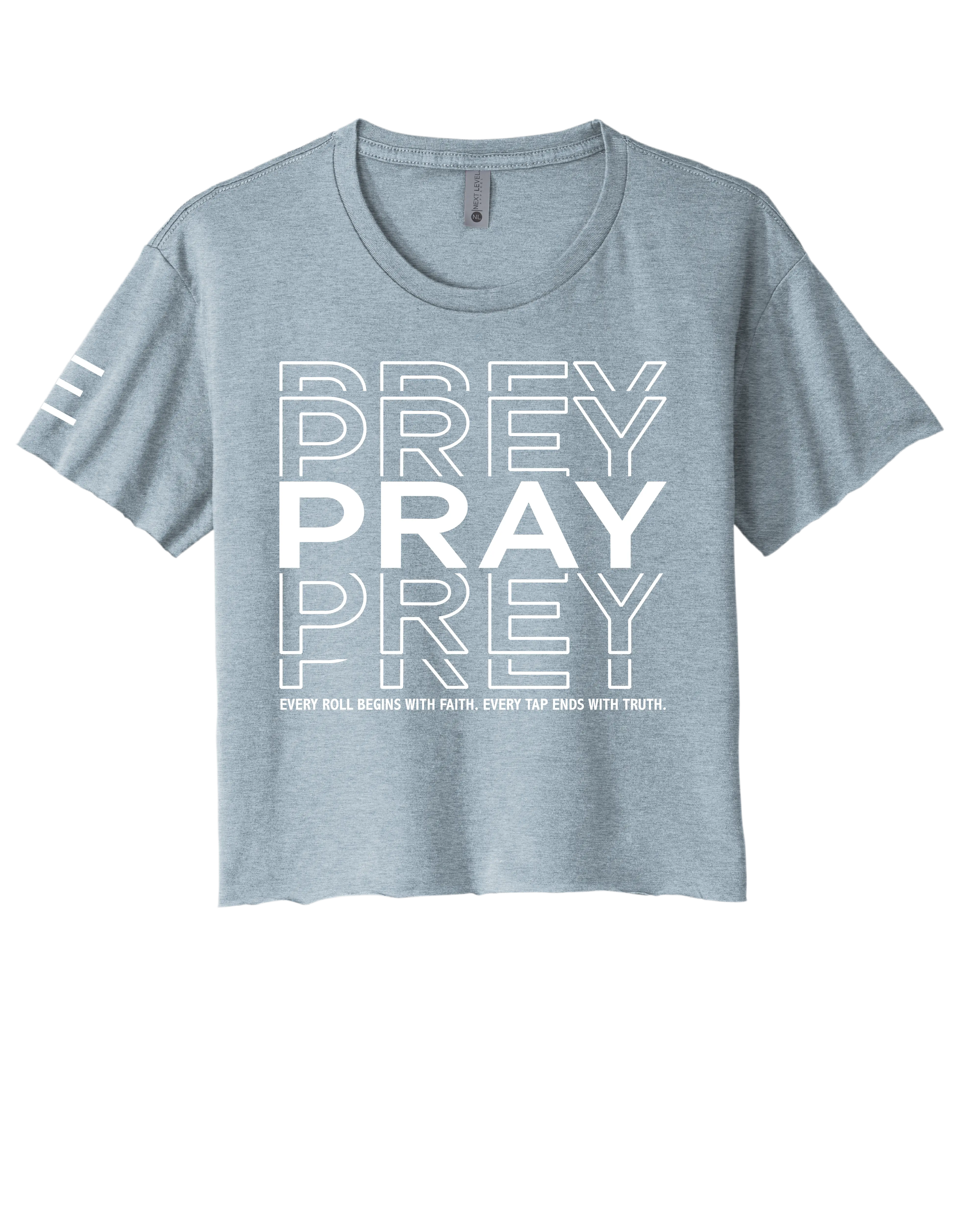 Pray vs Prey Jiu-Jitsu Crop Top – Faith and Fight BJJ Shirt for Women 