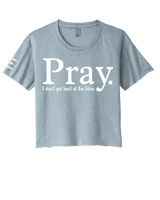 Pray Jiu-Jitsu Crop Top – Funny BJJ Shirt for Women Who Roll