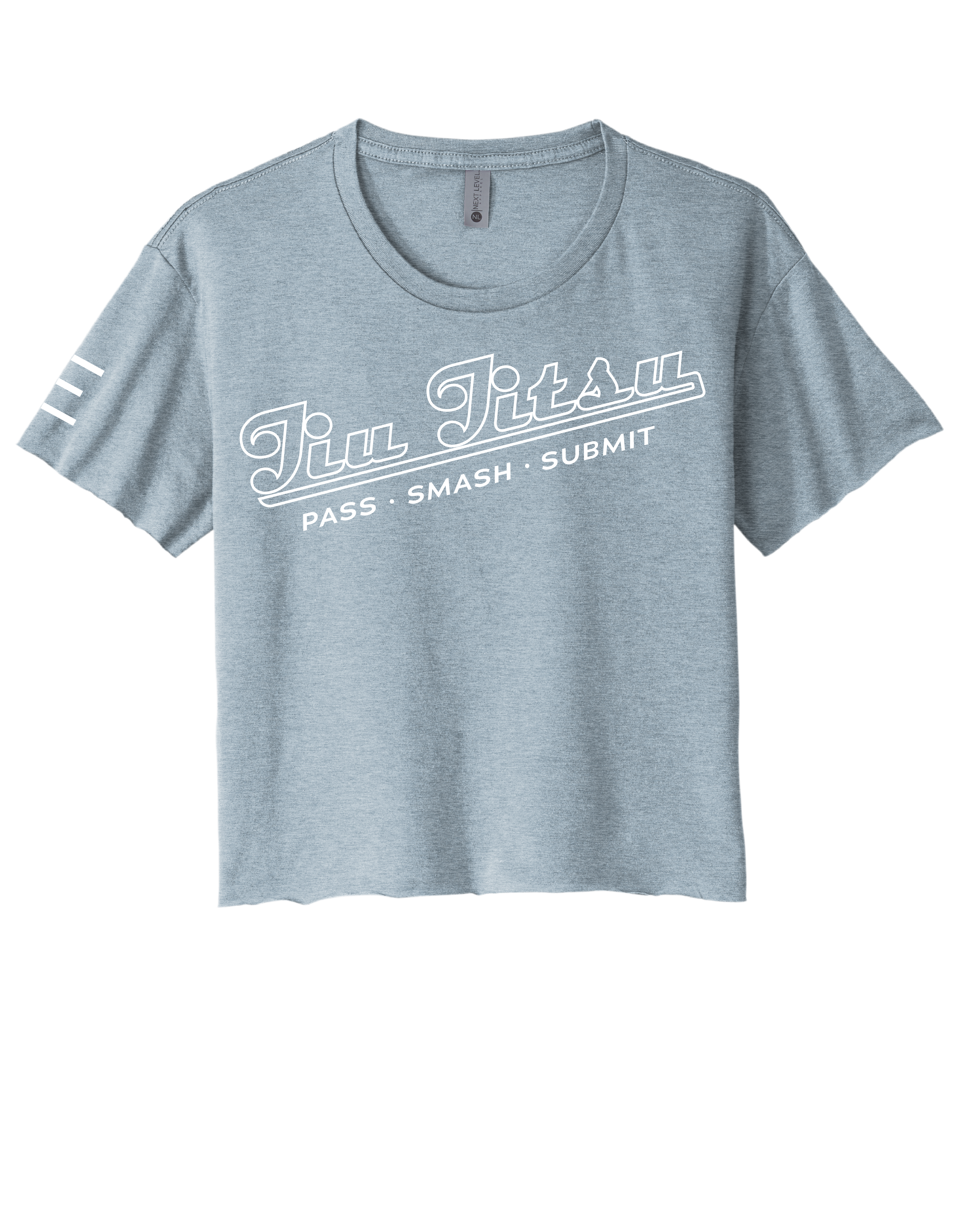 Vintage Baseball-Style "Jiu-Jitsu" Women's Crop Top