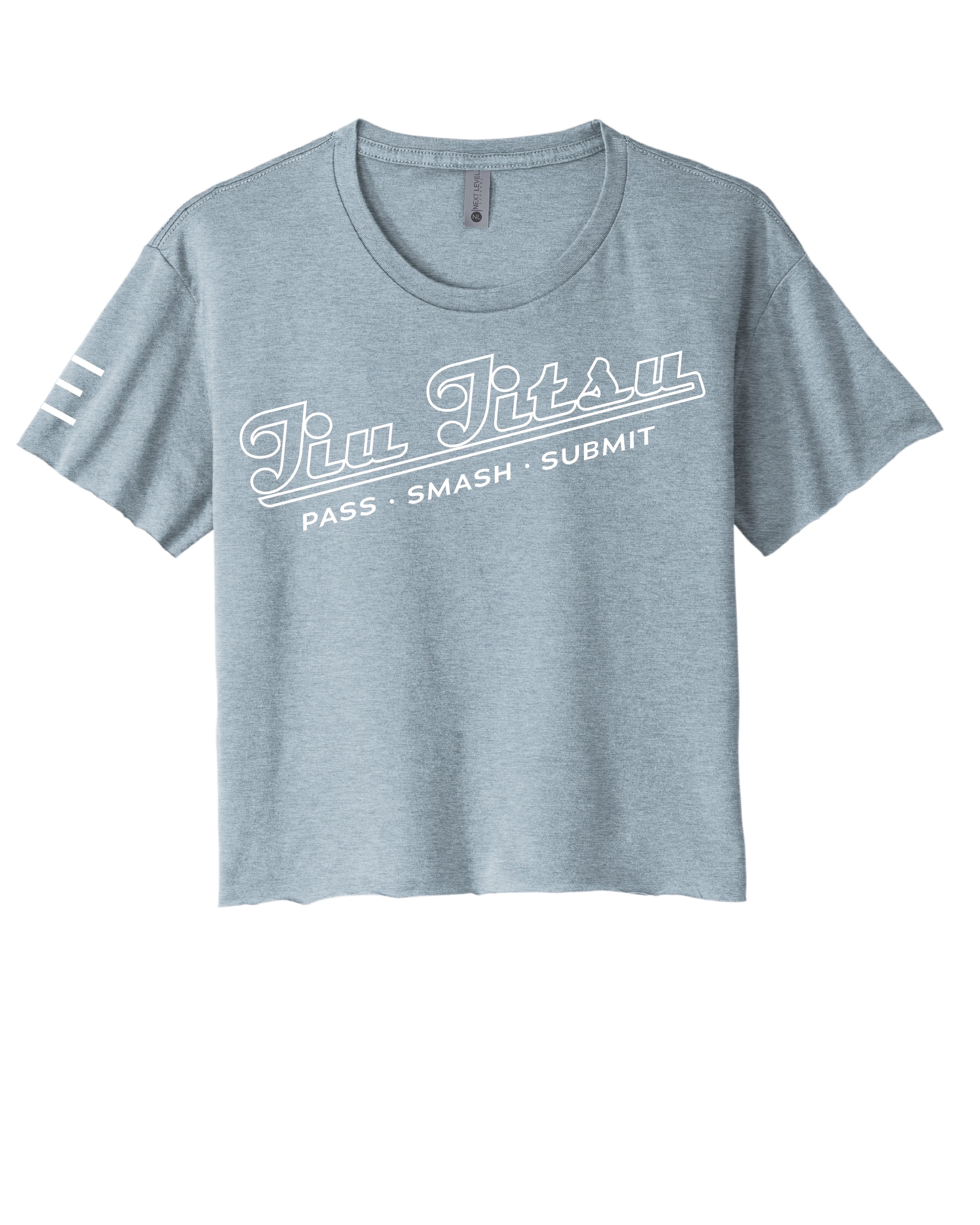 Vintage Baseball-Style "Jiu-Jitsu" Women's Crop Top 