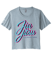 Roll Recover Repeat Jiu-Jitsu Crop Top – Retro 80s Miami Style BJJ Shirt 