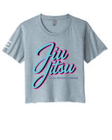 Roll Recover Repeat Jiu-Jitsu Crop Top – Retro 80s Miami Style BJJ Shirt