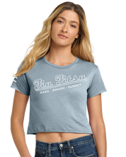 Vintage Baseball-Style "Jiu-Jitsu" Women's Crop Top