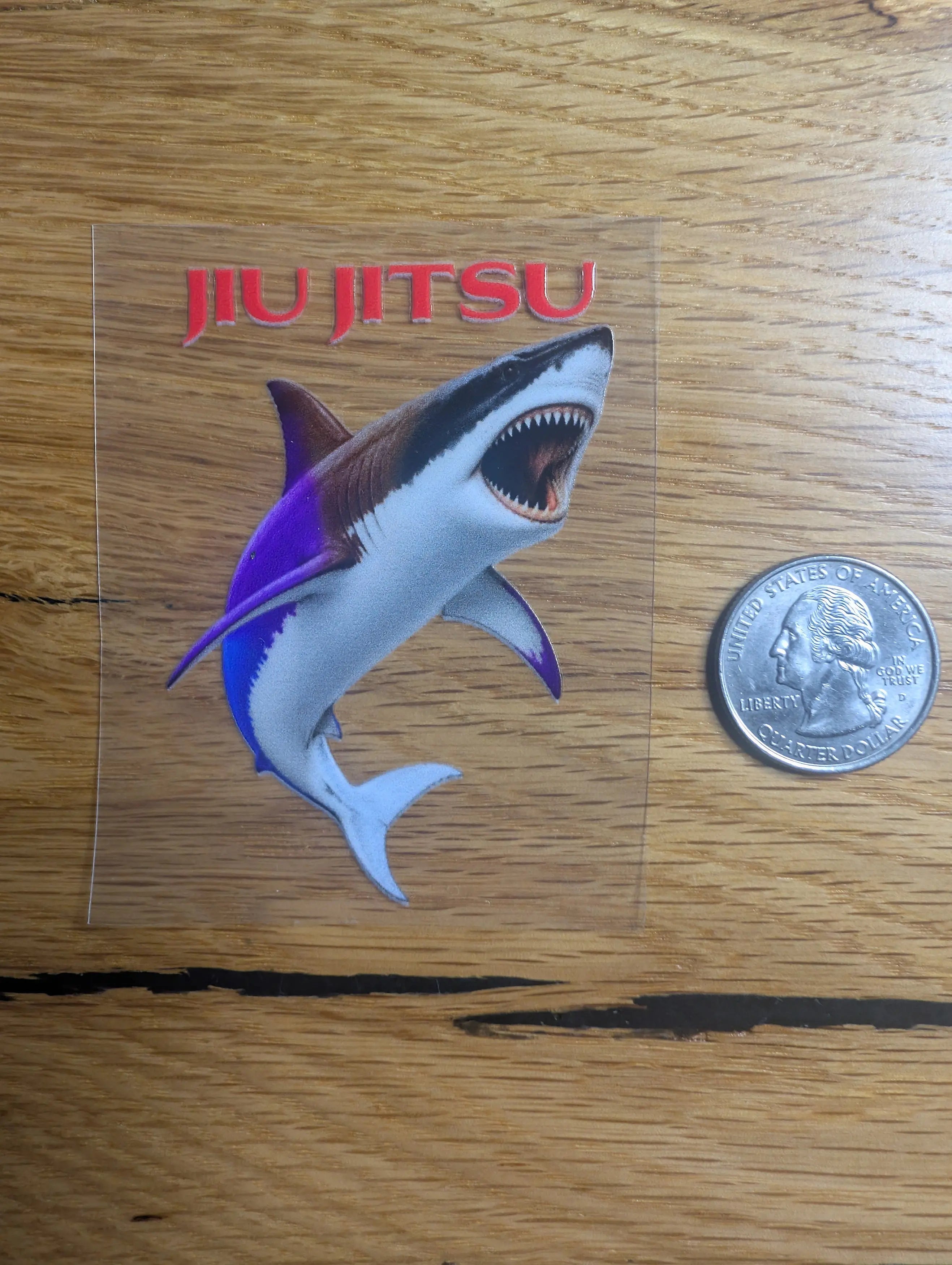 Mat Shark Jiu Jitsu UV Sticker | Beware of the Shark