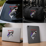 Mat Shark Jiu Jitsu UV Sticker | Beware of the Shark