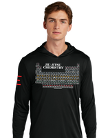 Jiu-Jitsu Chemistry - Long Sleeve Hooded Shirt, Moisture Wicking & UPF 50+ Protection