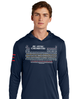 Jiu-Jitsu Chemistry - Long Sleeve Hooded Shirt, Moisture Wicking & UPF 50+ Protection