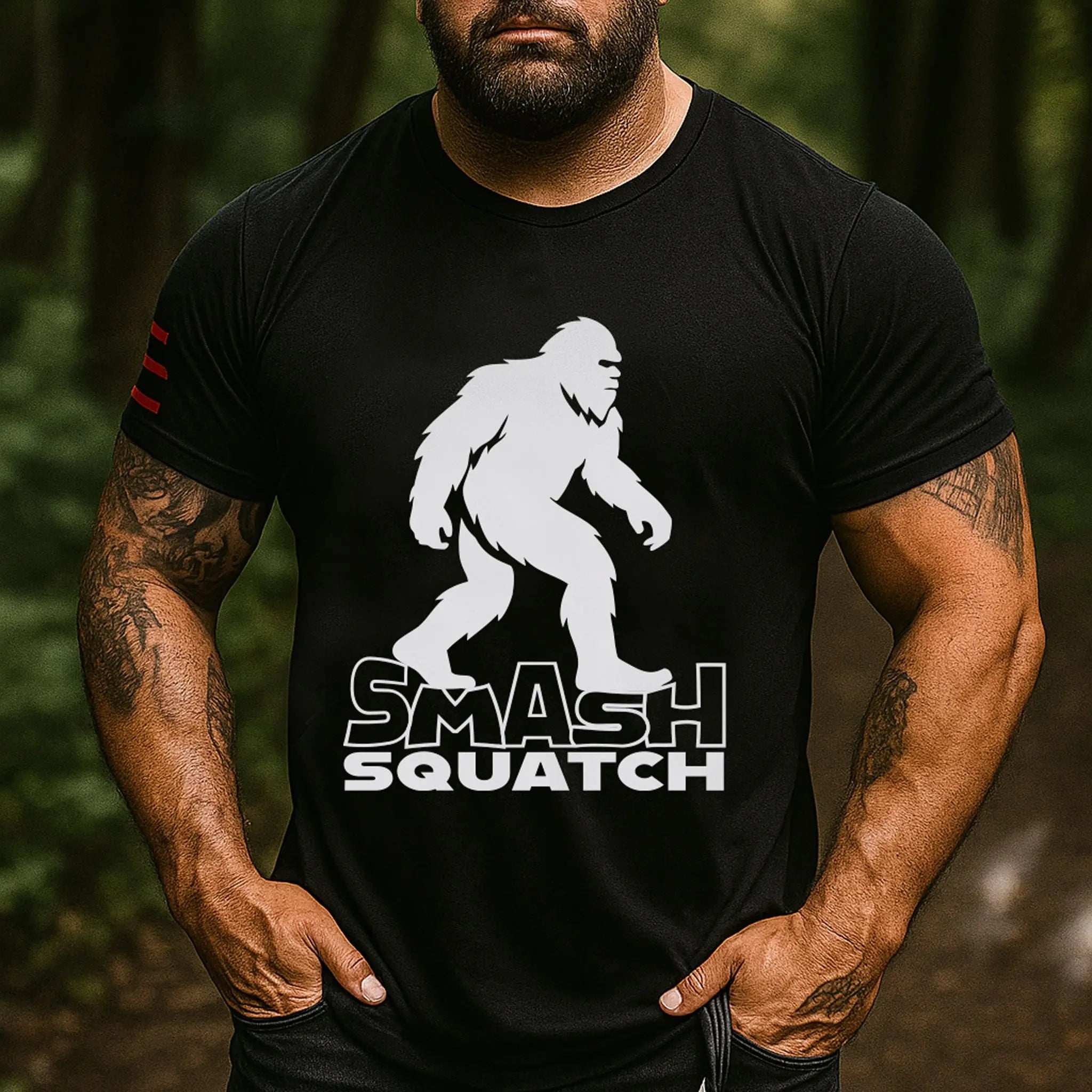 Smash Squatch Jiu-Jitsu T-Shirt – Bigfoot BJJ Grappling Shirt for Smash-Style Rollers 