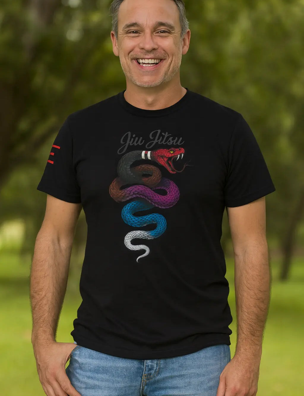 BJJ Belt Snake T-Shirt – Adult BJJ Premium T-shirt 