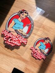 Mother’s Milk & Cookies Retro Funny Sticker | Waterproof UV 3D Sticker