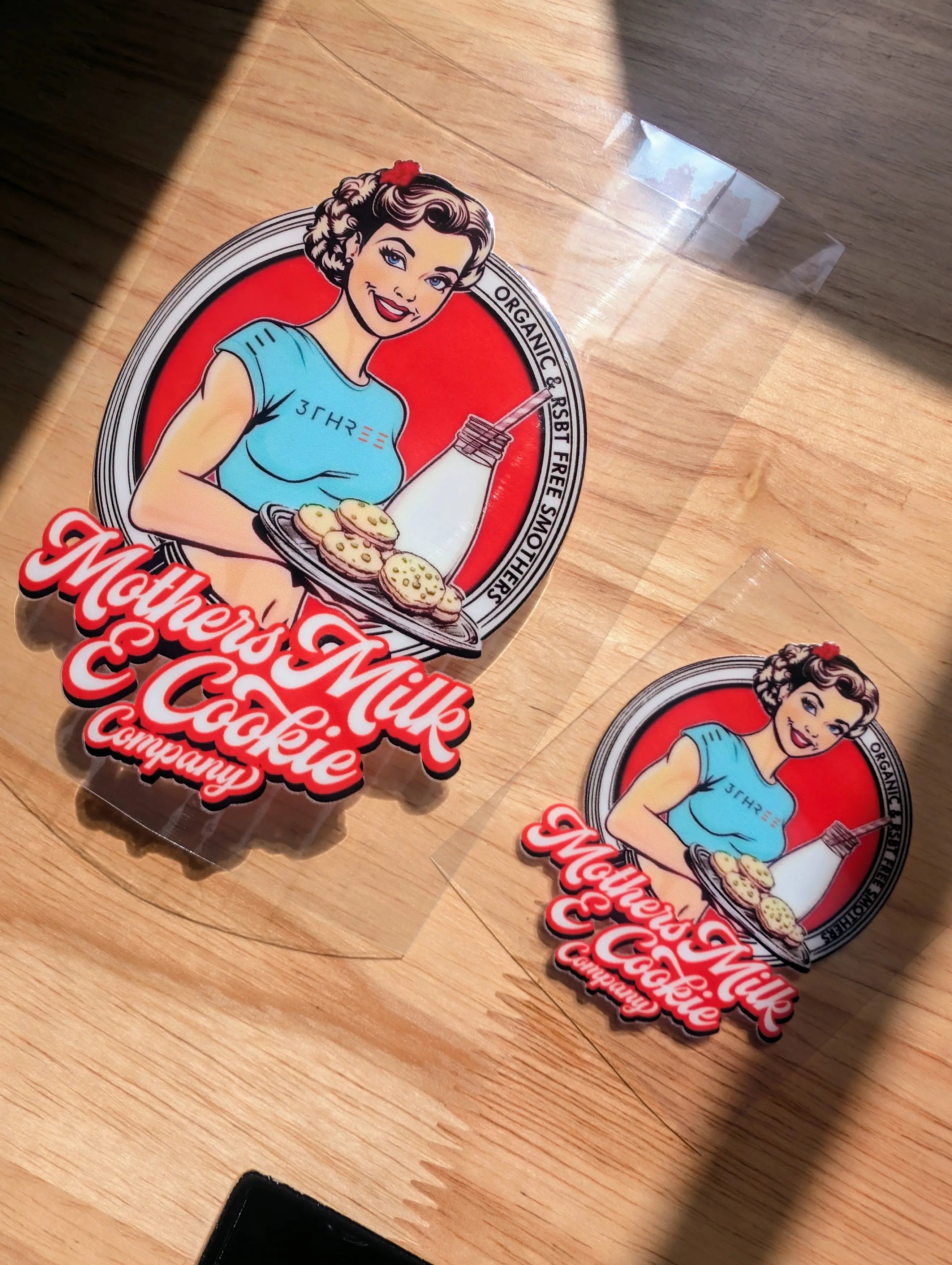 Mother’s Milk & Cookies Retro Funny Sticker | Waterproof UV 3D Sticker
