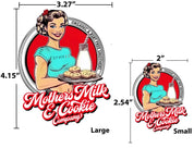 Mother’s Milk & Cookies Retro Funny Sticker | Waterproof UV 3D Sticker