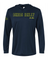 NEON BELLY - Humorous BJJ Long Sleeve Hooded Shirt, Moisture Wicking & UPF 50+ Protection 