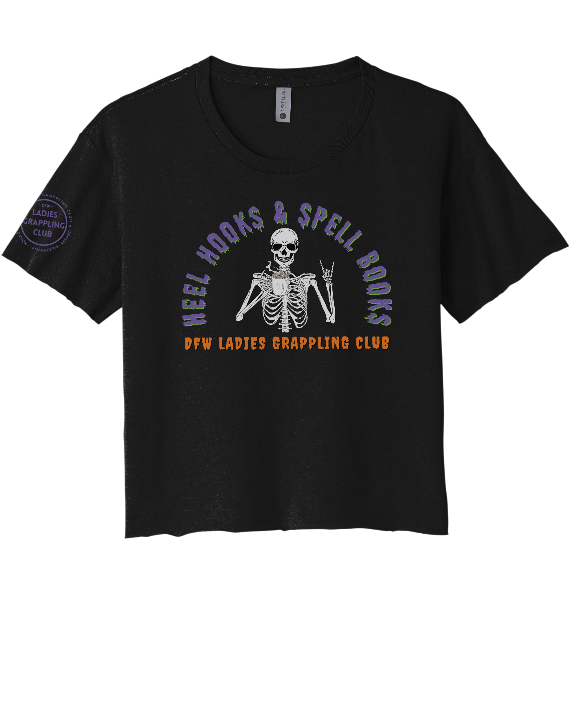 HEEL HOOKS & SPELL BOOKS Tshirt or Crop Top - 3Three Apparel LLC.