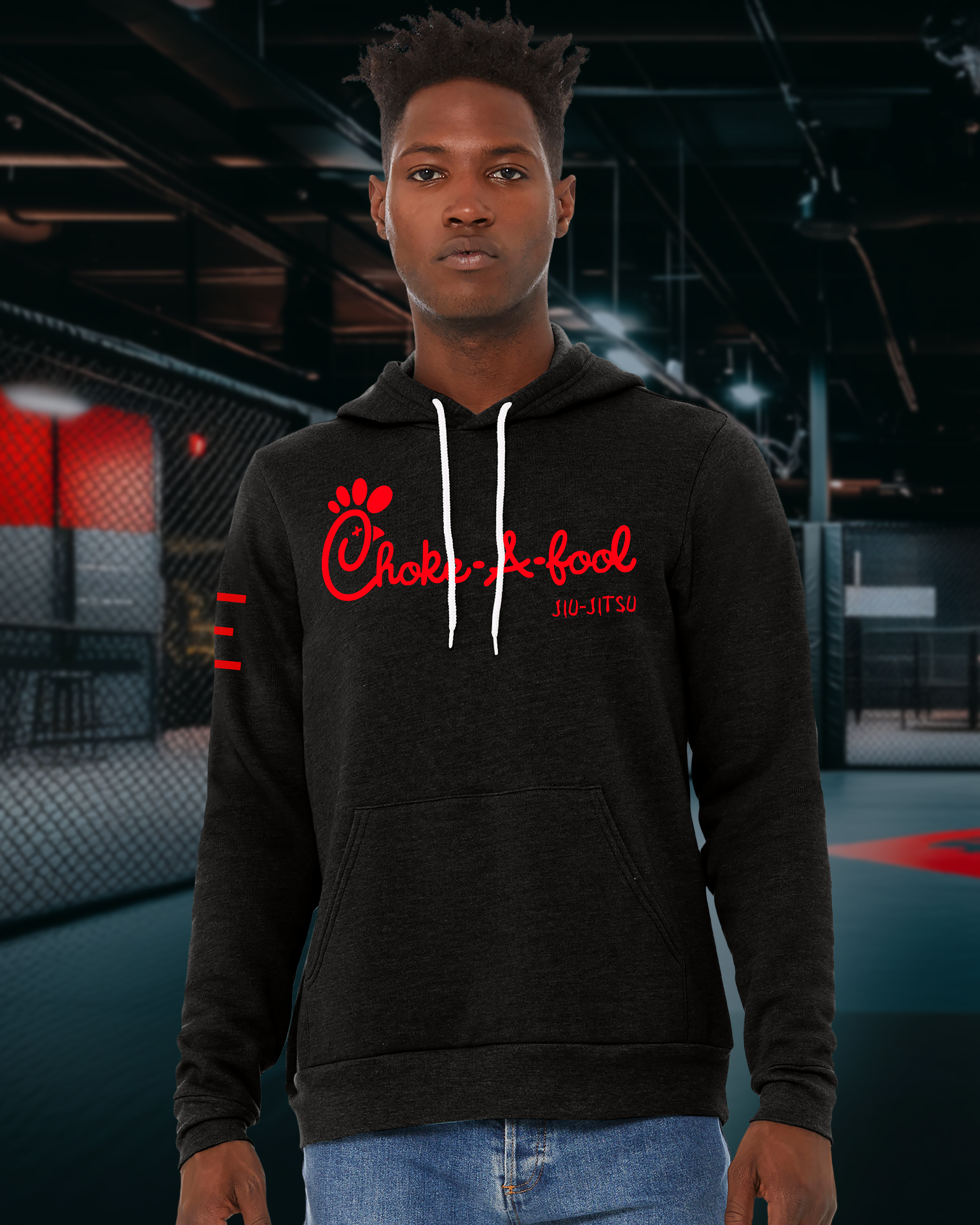 Choke-A-Fool Fleece Lightweight Hoodie – BJJ Humor Meets Streetwear