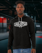Vintage Jiu-Jitsu Logo Fleece Lightweight Hoodie – Classic BJJ Streetwear 