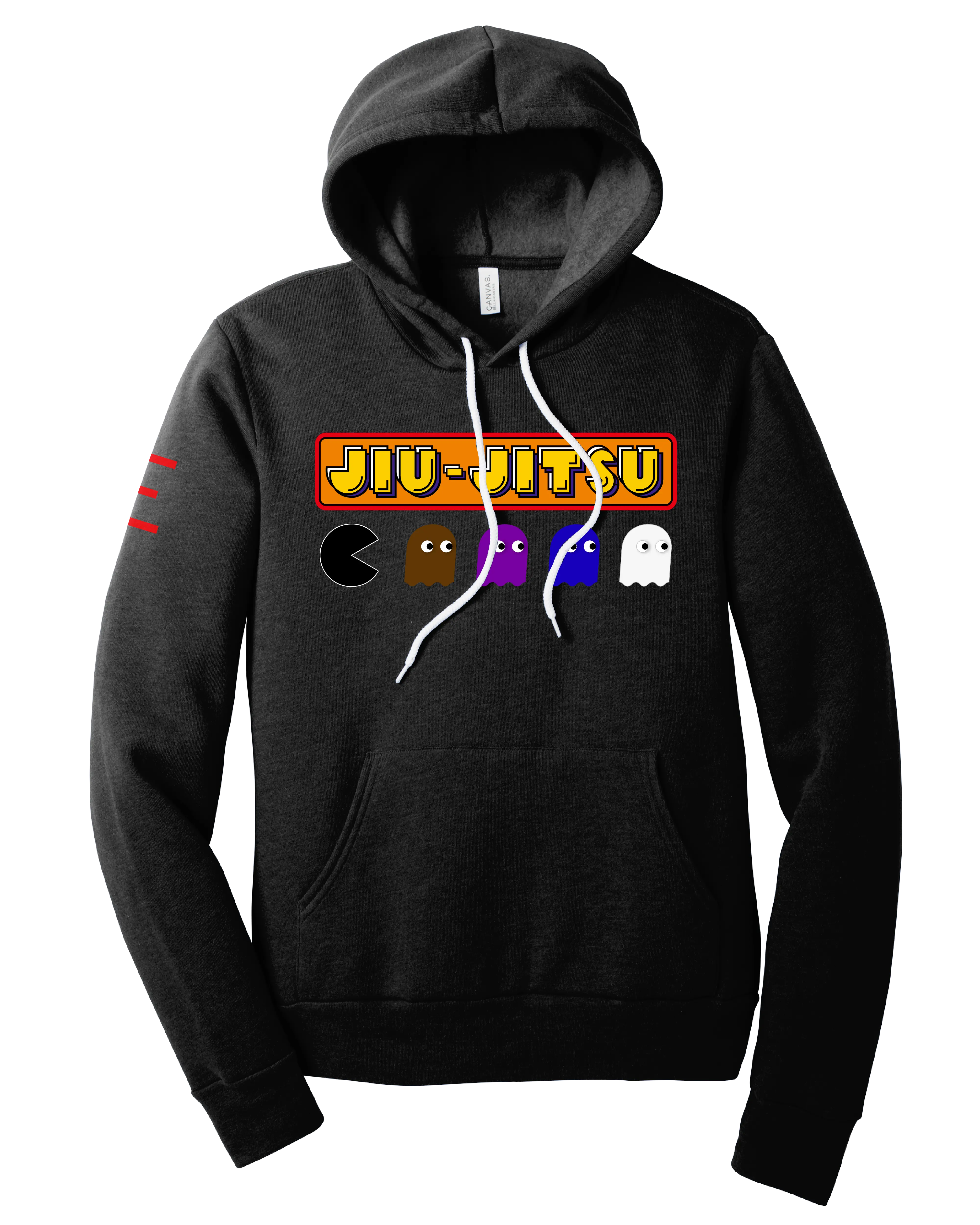 Jiu-Jitsu Arcade Fleece Lightweight Hoodie – Retro Gamer Meets BJJ Lifestyle 