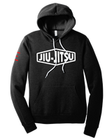 Vintage Jiu-Jitsu Logo Fleece Lightweight Hoodie – Classic BJJ Streetwear