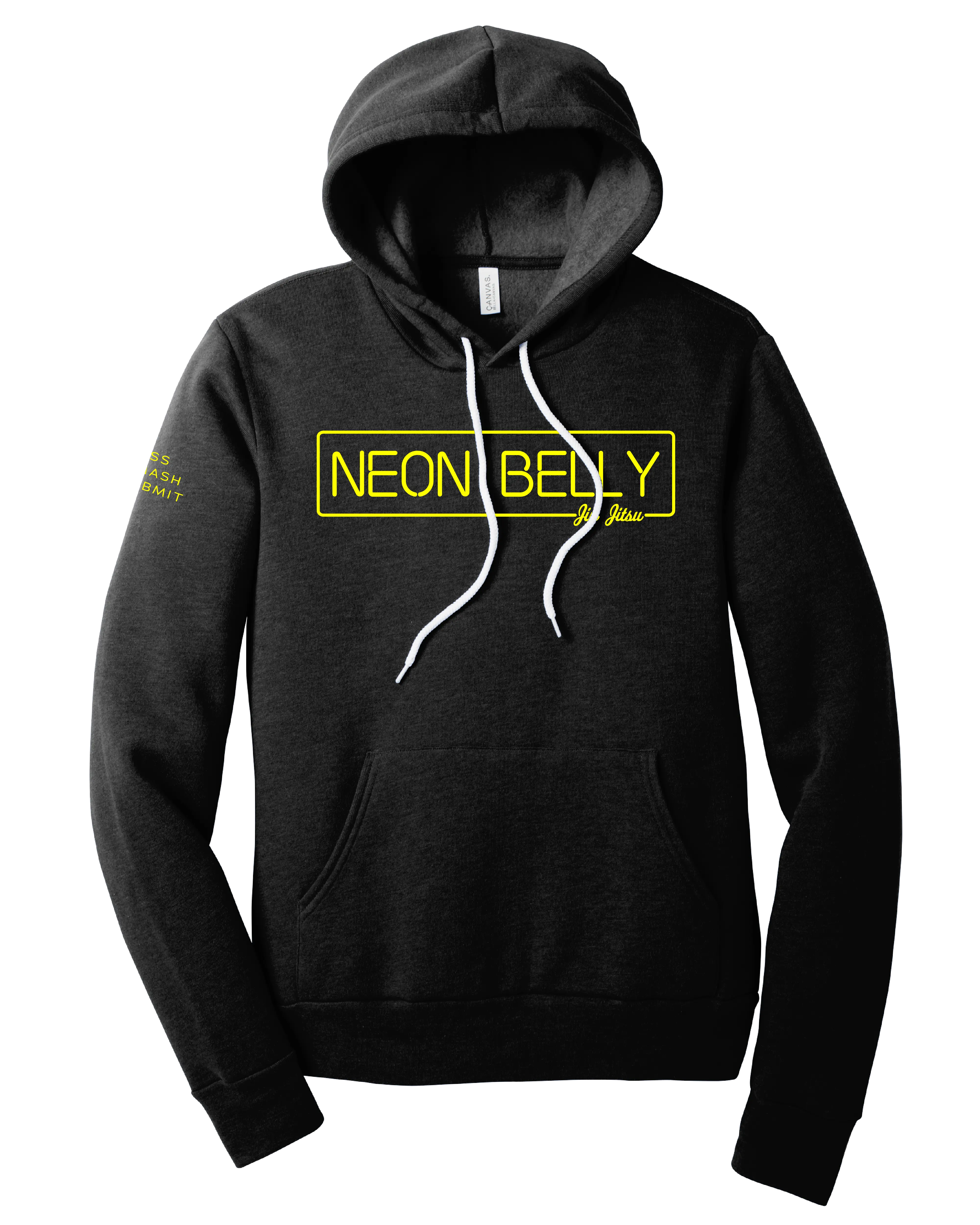 Neon Belly Fleece Lightweight Hoodie – Durable & Stylish BJJ Streetwear 