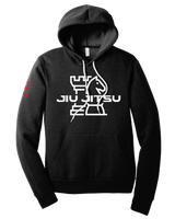 Jiu-Jitsu Chess Fleece Lightweight Hoodie – Strategic BJJ Streetwear for Thinkers & Grapplers