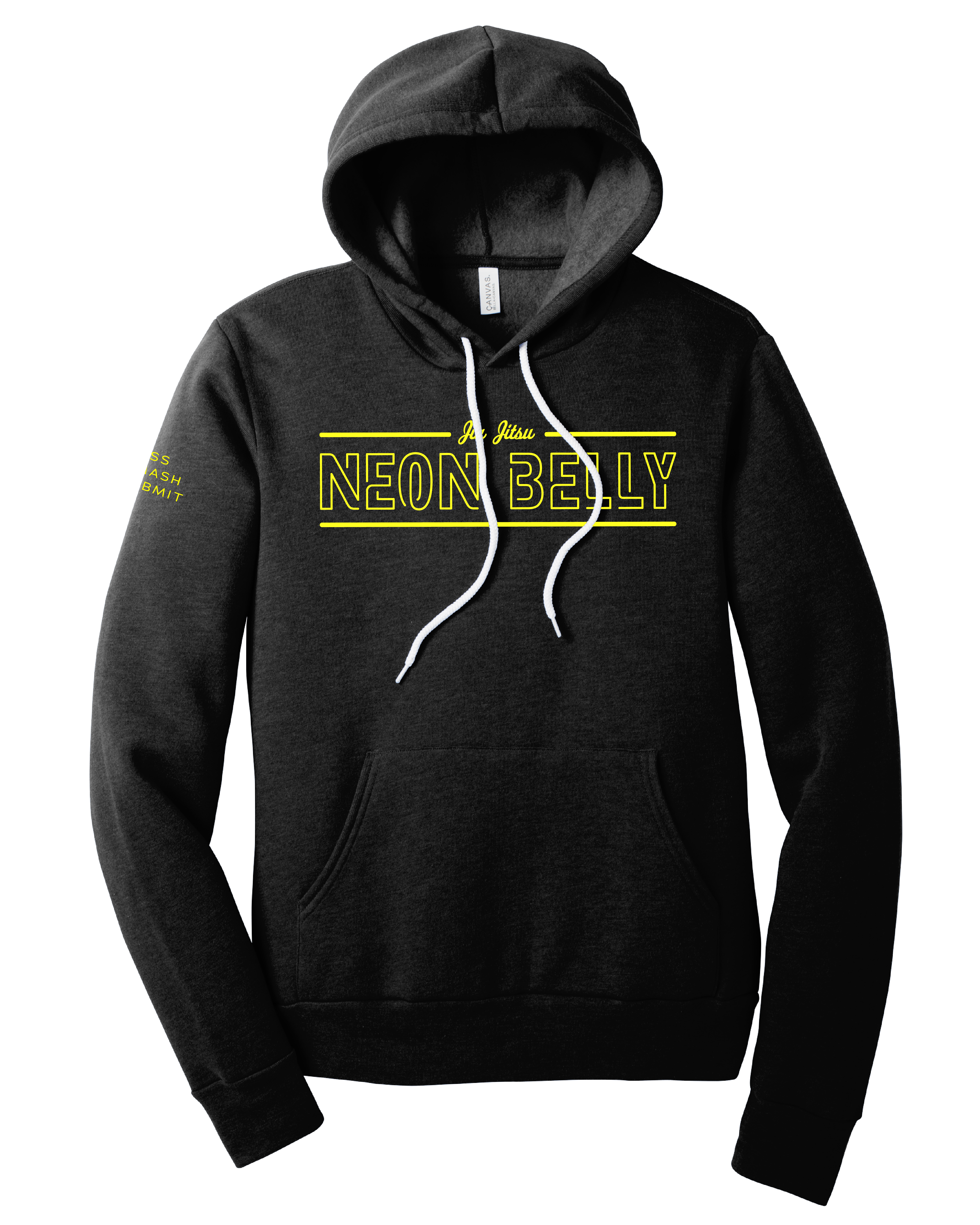 Neon Belly V2 Fleece Lightweight Hoodie – Premium BJJ Streetwear for Grapplers