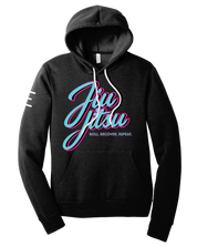 Roll. Recover. Repeat Jiu-Jitsu Fleece Hoodie – Retro 80s Miami Style BJJ